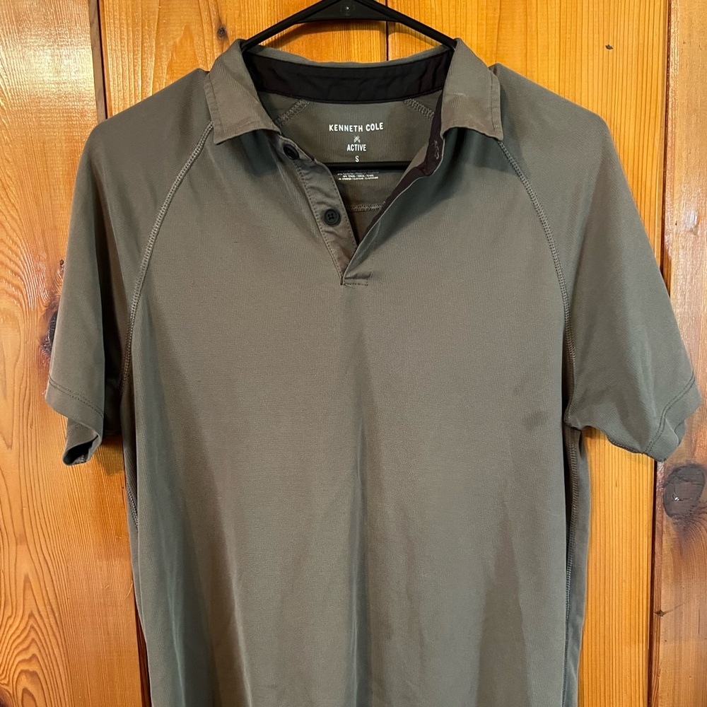 Kenneth Cole Men's Olive Polo Shirt